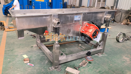 1000*2500mm Sítio de vibração linear de aço inoxidável 304 para cubos de gelo