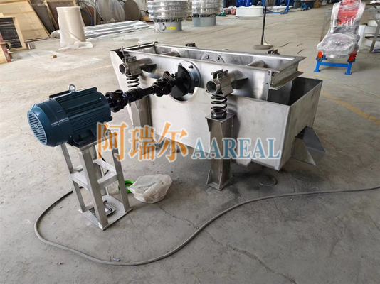 Máquina de tela de vibração plana de aço inoxidável 316L para filtragem de pasta de papel