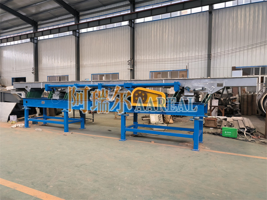 Conveyor vibratório excêntrico equilibrado para produtos de borracha natural com função de resfriamento