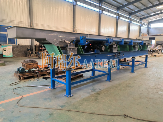 Conveyor vibratório excêntrico de folha de aço inoxidável para função de resfriamento de borracha natural