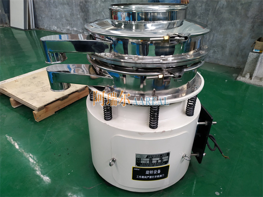 Sete de vibração rotativa de alta eficiência de aço inoxidável de grande capacidade de 1800 RPM para pó metálico