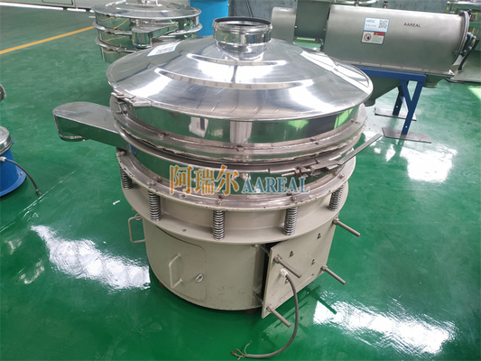 Sete de vibração rotativa de alta eficiência de aço inoxidável de grande capacidade de 1800 RPM para pó metálico