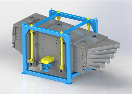 Máquina de filtragem de areia multi-deck giratória vibratória Filtragem de composto industrial
