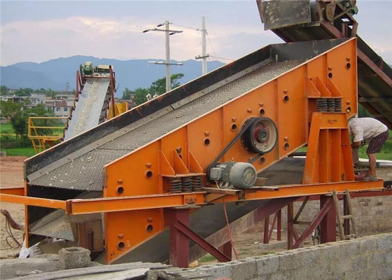 Materiais de construção Máquina de tela de vibração retangular com movimento circular