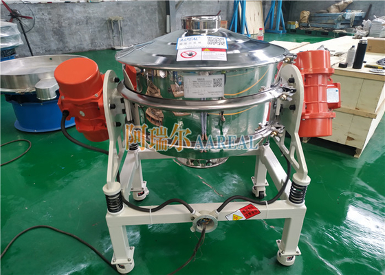 Fluxo de qualidade alimentar através da máquina de tela vibratória SUS 400 mm em linha