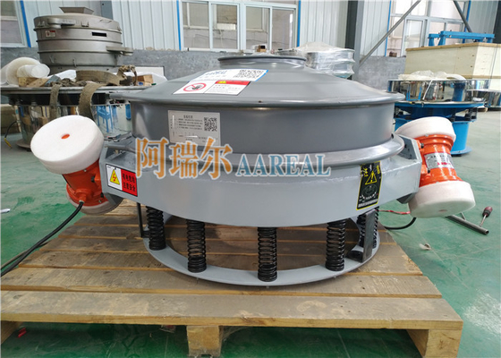 Aço inoxidável 1200mm Single Deck Titânio Dióxido Fluxo-Through Vibrating Sieve para o dióxido de titânio pulverizado com Teflon dentro
