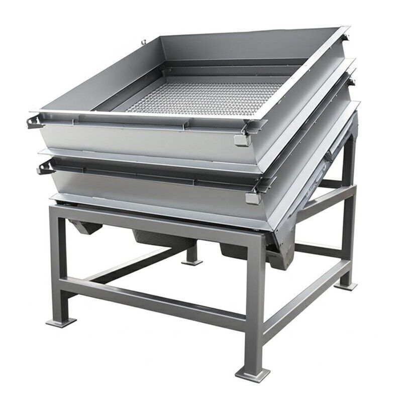 Uma a cinco camadas de tela de vibração de tela que incorpora movimento tridimensional para separação de material otimizada