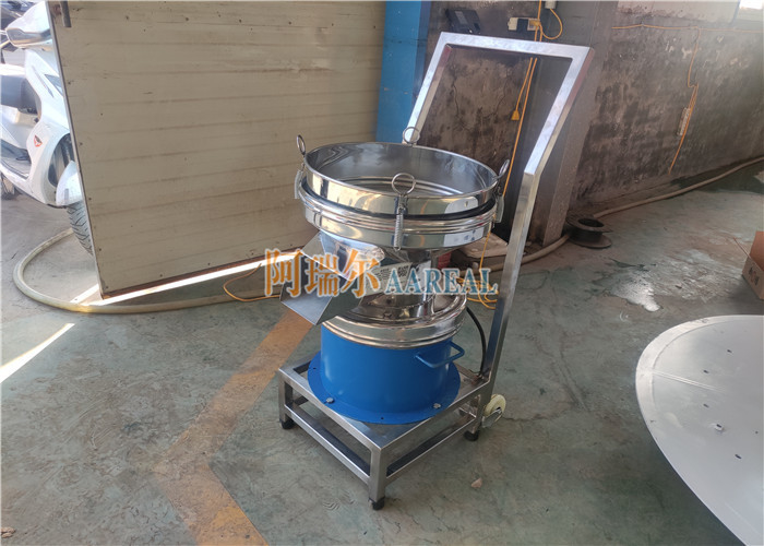 Pequeno tamanho de alta eficiência 450 mm de aço inoxidável inoxidável 304 Vibrating Filter Sieve para filtrar leite de soja quente