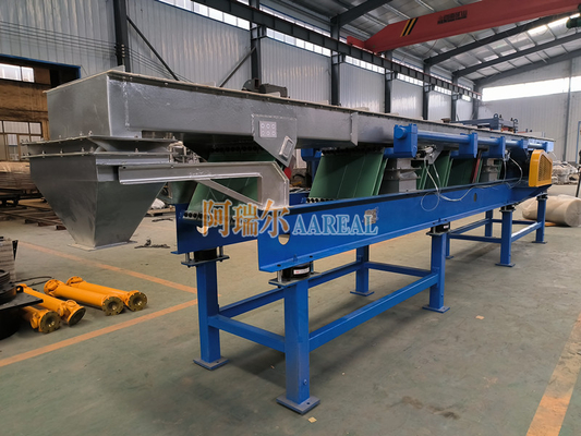 Conveyor vibratório de molas de folhas excêntricas para borracha natural