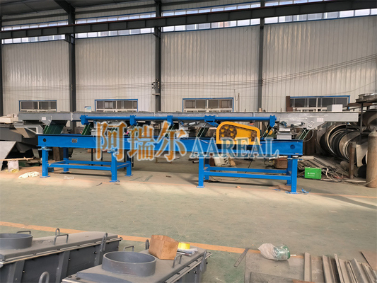 Conveyor vibratório excêntrico equilibrado para produtos de borracha natural com função de resfriamento