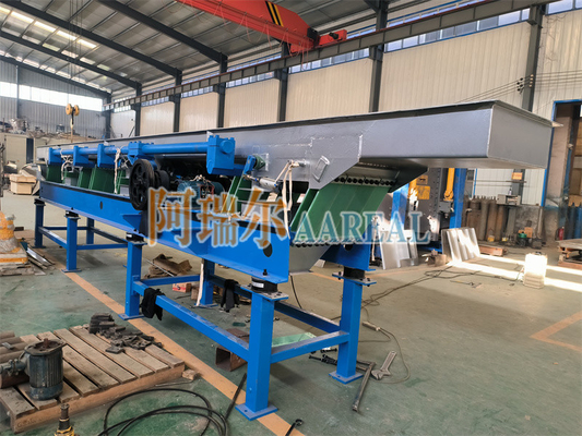 Long Distance 600mm Width Stainless Steel 304 Leaf Spring Excentric Balanced Vibratory Conveyor para 25 toneladas por hora de transporte de sal