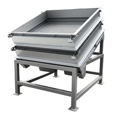 Uma a cinco camadas de tela de vibração de tela que incorpora movimento tridimensional para separação de material otimizada