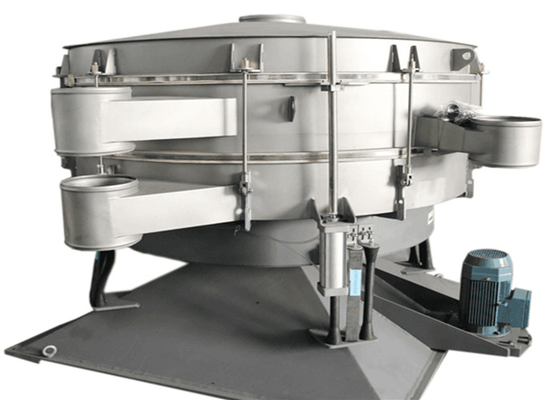 Máquina de escaneamento para pós minerais com dispositivo de elevação pneumático
