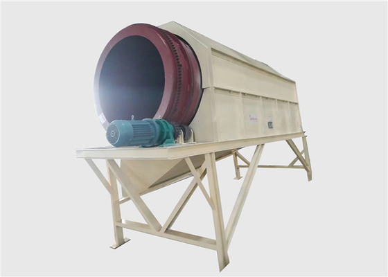 Máquina de tambor sem eixo rotativo para materiais refratários
