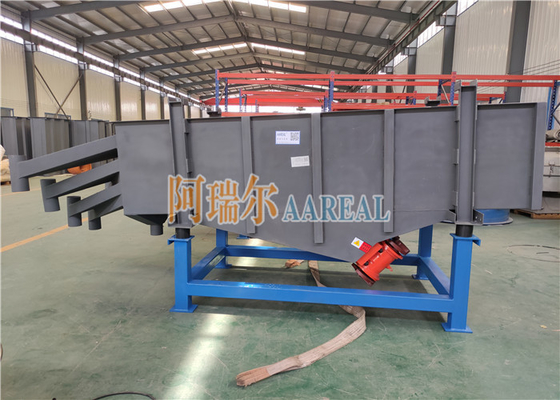 Separador de tela de vibração linear rectangular de vários pavimentos para peneiração de material refratário