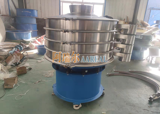 1000mm 3 Deck Portátil de aço inoxidável Vibrante Rotativo Screen para sal de mesa