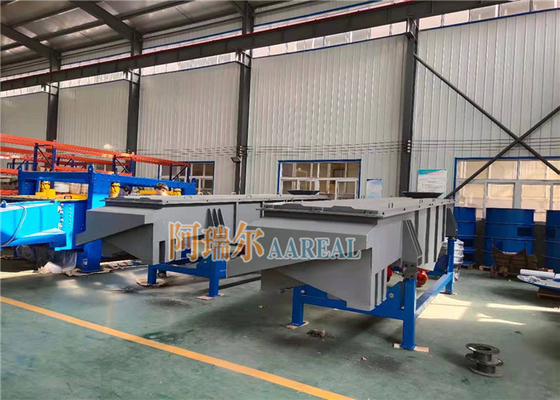 Ecrã de vibração rectangular de vários decks de aço carbono de alta eficiência para pó de carbonato de cálcio