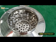 Ecrã de vibração rotativo de grande capacidade e potente para filtragem de pó fino de liga de níquel