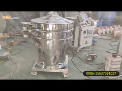 Telas de filtragem rotativas de tinta em pó sólida Vibrante redondo separador de tela